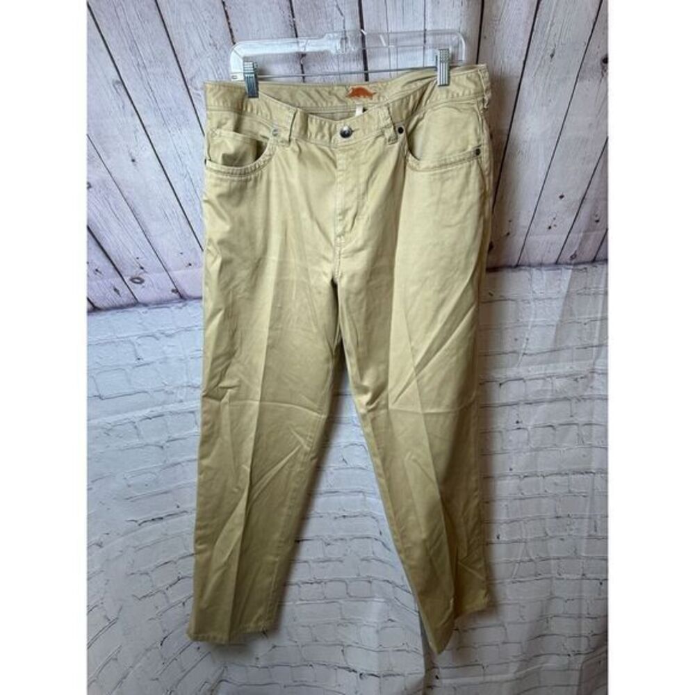 Tommy Bahama Khaki Casual Pants‎ with Signature Marlin Logo